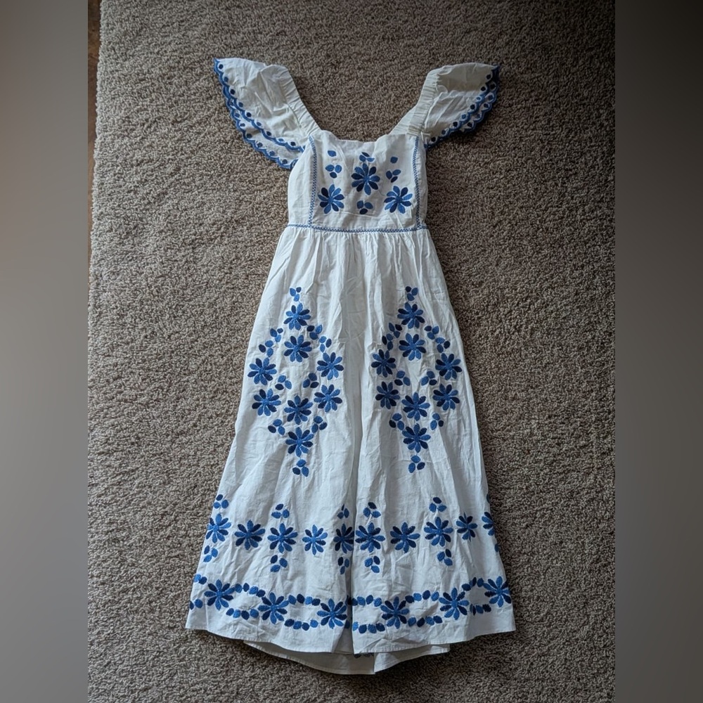 Sezane Melville Summer Midi Dress - Picture 4 of 5
